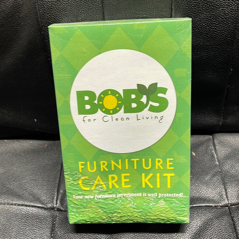 Bob's For Green Living Furniture Care Kit Fabric. Box got wet externally. Sealed